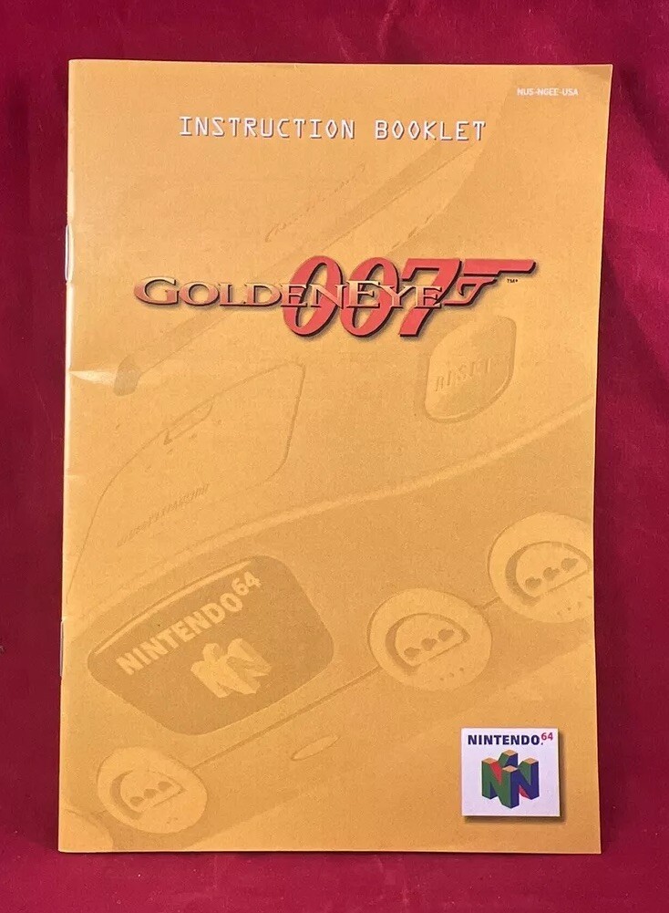 GoldenEye 007 Players Choice N64 Nintendo 64 Manual Only! Authentic! Rare!