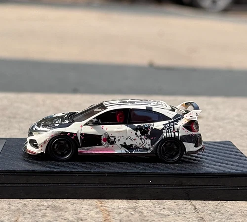 YM MODEL 1:64 CIVIC Type R FK8 copertura trasparente resina modellino auto - Foto 3 di 8