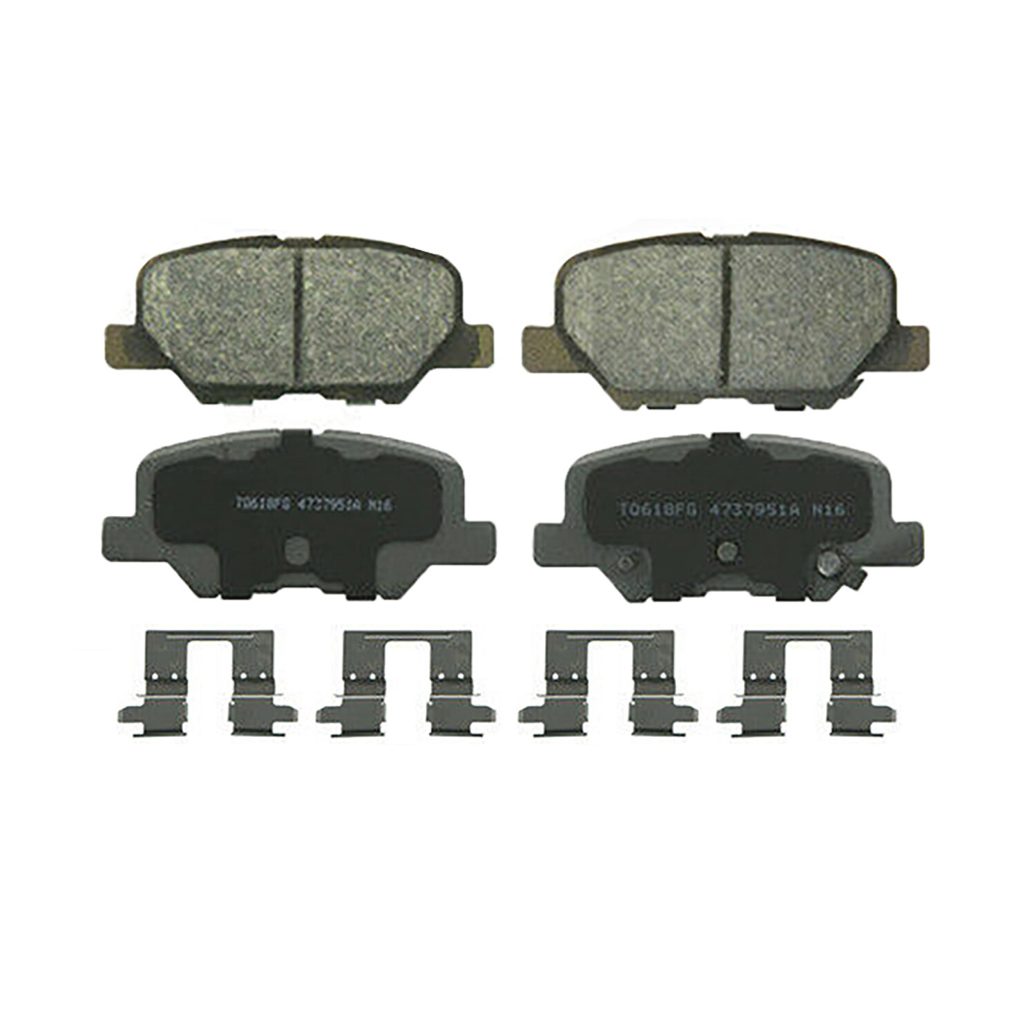 Front and Rear Ceramic Brake Pads for 20132017 Mitsubishi Outlander
