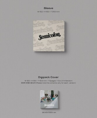 SEVENTEEN Special Album Semicolon CD+72p P.Book+P.Card+F
