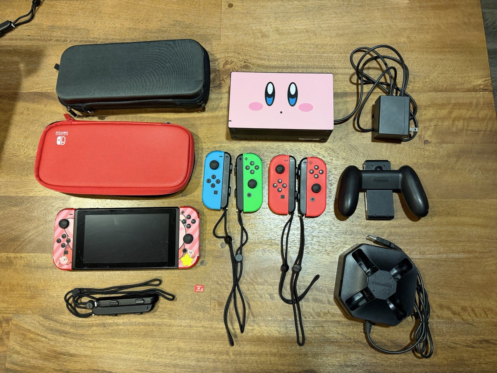 Nintendo Switch Mario Limited Edition + 6 Joy-Cons + 128GB SD + Dock + More 