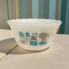 Vintage Anchor Hocking Fire King Atomic Blue Heaven Custard Cup Bowl