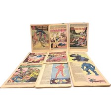 Marvel Comic Book Lot (9) Reader Copies Missing Covers Copper Age
