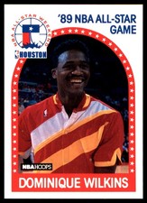 Dominique Wilkins 1989-90 Hoops #234 Atlanta Hawks AutographDen