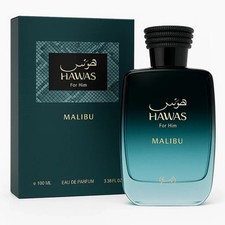 Hawas Malibu by Rasasi 3.38oz Eau De Parfum Spray for Men