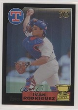 2021 All-Star Rookie Cup Base Image Black Foil 3/10 Ivan Rodriguez #85 HOF 0j81