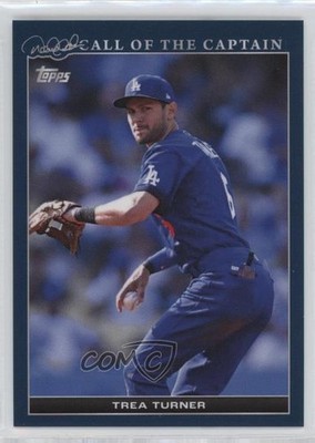 2022 Topps Derek Jeter Call of the Captain Navy Blue 72/175 Trea Turner #38 0c6
