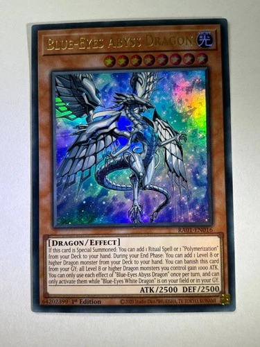 Blue-Eyes Abyss Dragon RA01-EN016 Ultra Rare 1st Edition YuGiOh Card NM