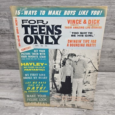 For Teens Only Magazine October 1962 Vintage Dating Advice and True Teen Stories