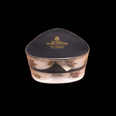 Royal Worcester Evesham feines Porzellan 6er Set Auflaufförmchen