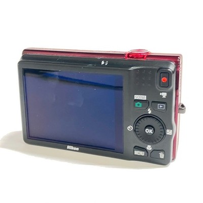 Nikon Coolpix S6200 Red 16.0MP 10x Digital Camera From Japan Used