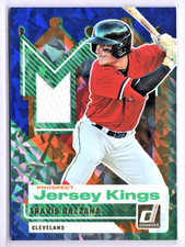 TRAVIS BAZZANA 25 PANINI DONRUSS PROSPECT JERSEY KINGS BLUE ICE PATCH GUARDIANS
