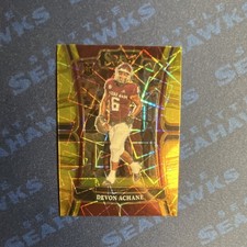 Panini Select Draft Picks Gold Lazer Prizm Rookie #20 Devon Achane Texas A&M