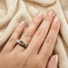 Vibrant Yellow Sapphire Marquise Cut 925 Sterling Silver White Gold Rings Size 7