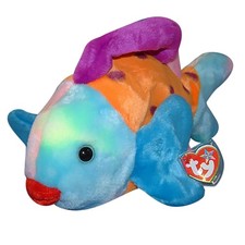 Ty Large Plush Beanie Buddy - Lips the Fish MWMT
