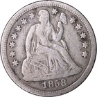 1858-O 10c Seated Liberty Dime ~ Fine Details