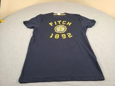 Abercrombie Fitch Shirt Mens Large Blue Vintage Look SINGLE STITCH Muscle Tee