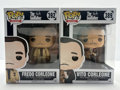 Funko Pop! Movies The Godfather Vito Corleone #389 & Fredo #392 Set of 2