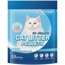 Unscented Non-Clumping Cat Litter Pellets - 14 Lbs with Zeolite Odor Control