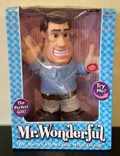 MR. WONDERFUL the perfect husband gift talking DOLL dated 2003  NRFB