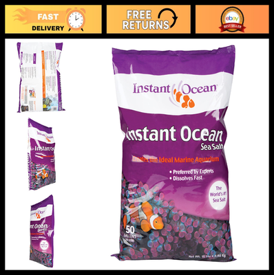 #ad Premium Sea Salt for Marine Aquariums 50 Gallons Fast Dissolving Formula $44.99