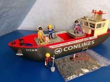 ANGEBOT !! 4472 Schiff  Hafen Frachtschiff v Figuren zu 4470 Kran Playmobil 308