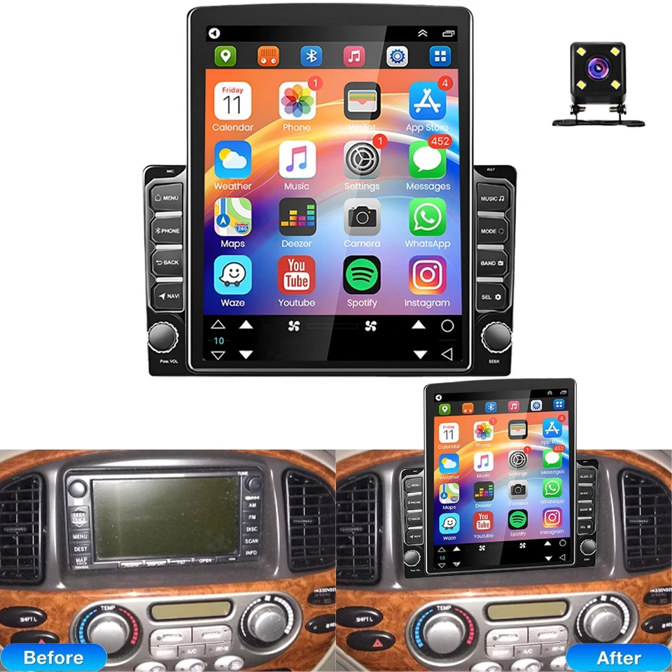 9.7'' Car Stereo Radio For 2003-2007 Toyota Sequoia Android 15 Carplay GPS Navi - Image 2 of 4