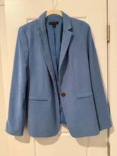 Ann Taylor Luxe Twill One Button Blazer   Classic Tailored Jacket - Size 8