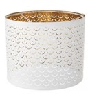 NIB Ikea NYMÖ NYMO Large (Floor, Pendant) Lamp Shade Perforated White Brass 17"