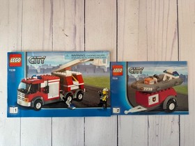 Lego City: Fire Truck (7239) Complete Retired Set W/ Instructions No Box