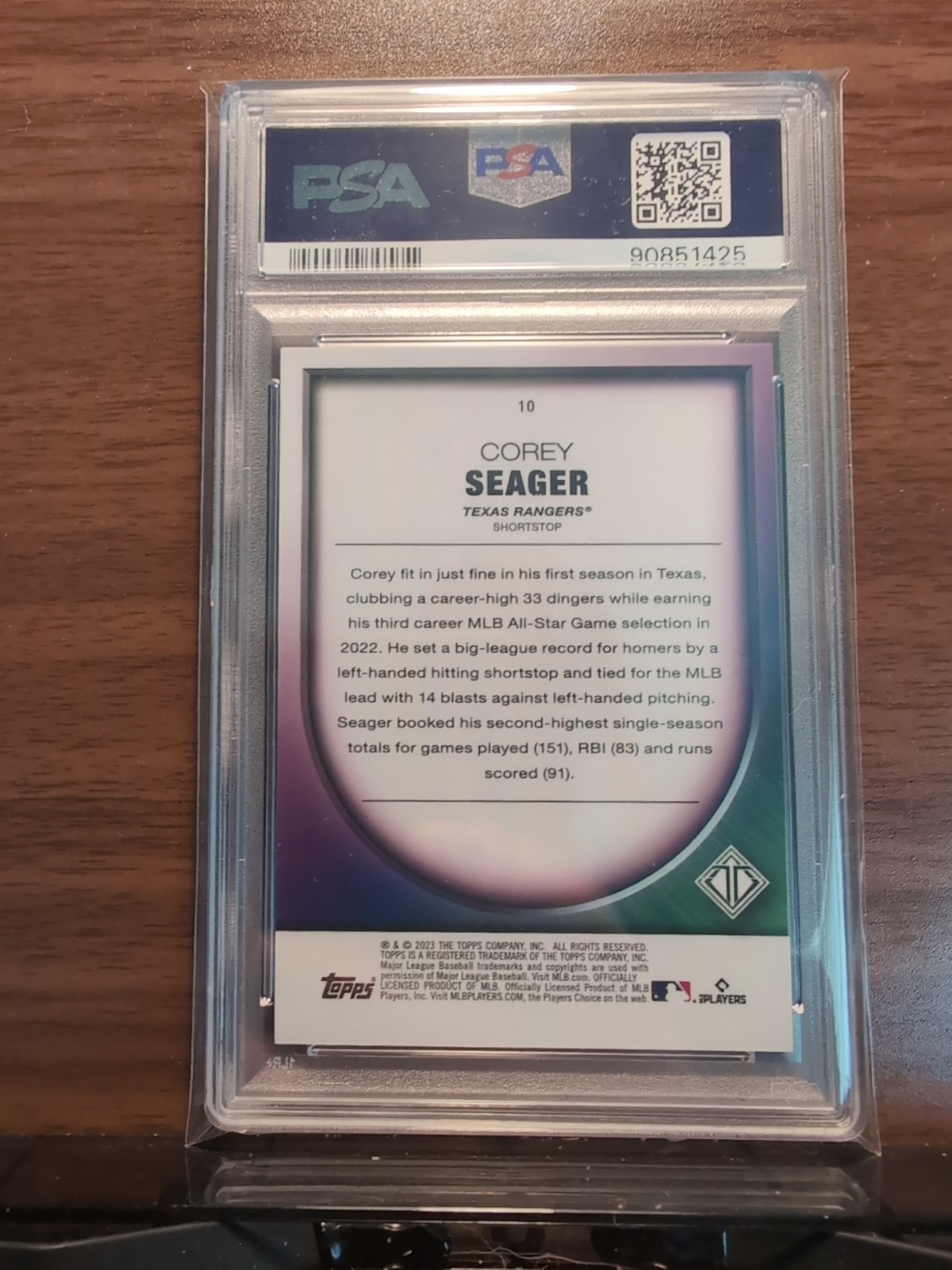2023 TOPPS TRANSCENDENT COLLECTION TRANSCENDENT ICONS CHROME 10 COREY SEAGER... view 2