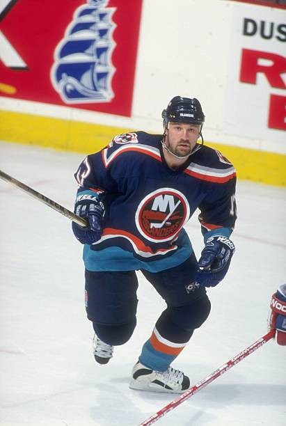 Claude Lapointe New York Islanders looks on at a game v the Montre- Old Photo 1