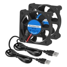 2Pcs 50mm USB Brushless Cooling DC 5V 50mm x 10mm Fan Cooler - 4200 2pcs 1.96in