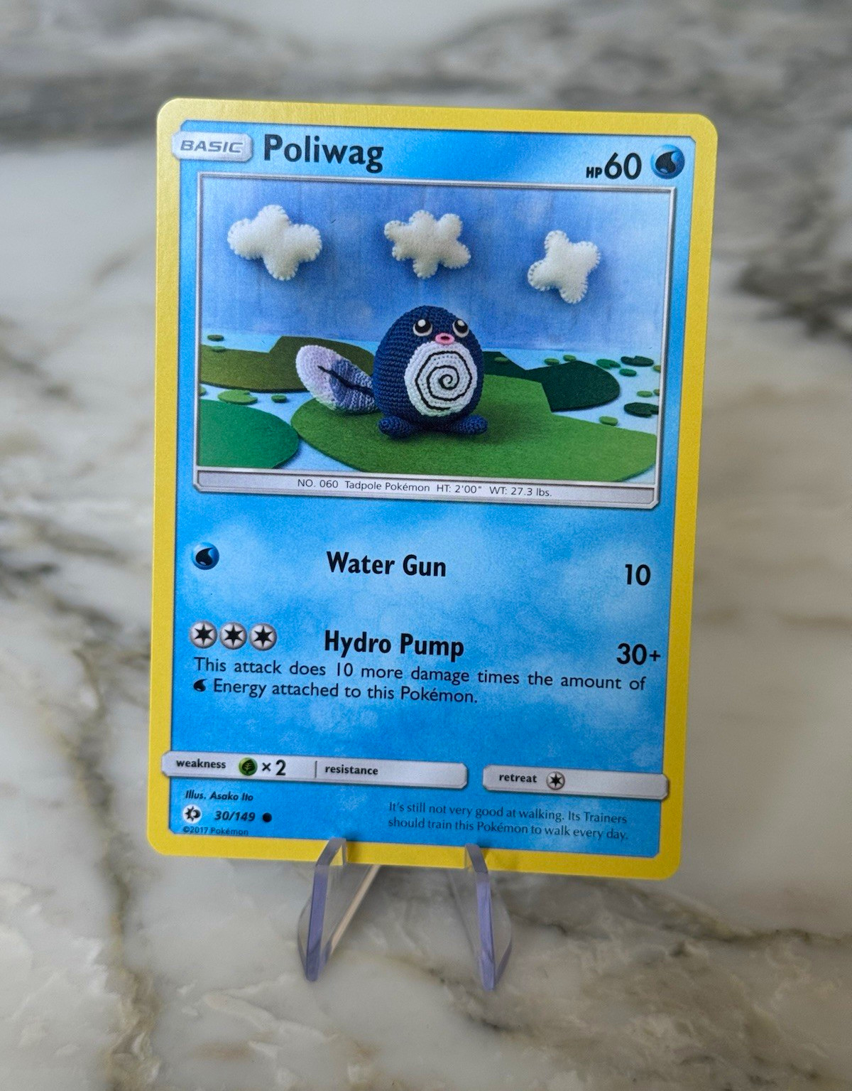 Pokemon - Poliwag 30/149 - Common - Sun & Moon - NM