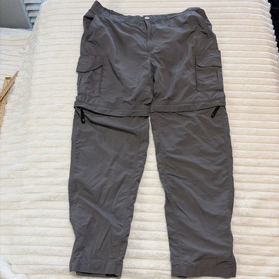 Magellan Outdoors Fish Gear Convertible Cargo Pants Men's 2XL Zip-Off Gray