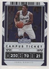 2020 Panini Contenders Draft Picks Variation Campus Ticket Joel Embiid #15 4l3
