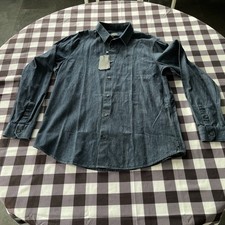 Armani Exchange Herren Indigo Blue Jeanshemd, Blau (Denim Indaco 1500), XL