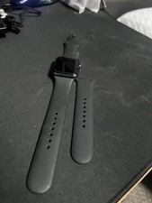 Apple Watch Series 3 42mm Black Aluminum Unlocked with Black Sport Band S,M Size