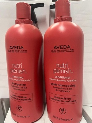 Aveda Nutriplenish Deep Moisture Shampoo and Conditioner 33.8 oz  Duo W/PUMP