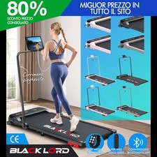 BLACK LORD Tapis Roulant Elettrico Tappetino da Passeggio Casa Palestra Fitness