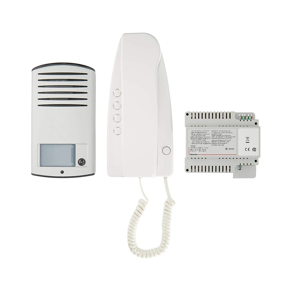 Kit Citofono e Pulsantiera Monofamiliare Linea 2000 BTicino 363211 Bianco Grigio - Immagine 2 di 4