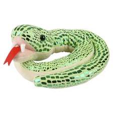 Rhode Island Novelty Plush - METALLIC SNAKE (Green - 54 inch) - New Stuffed Toy