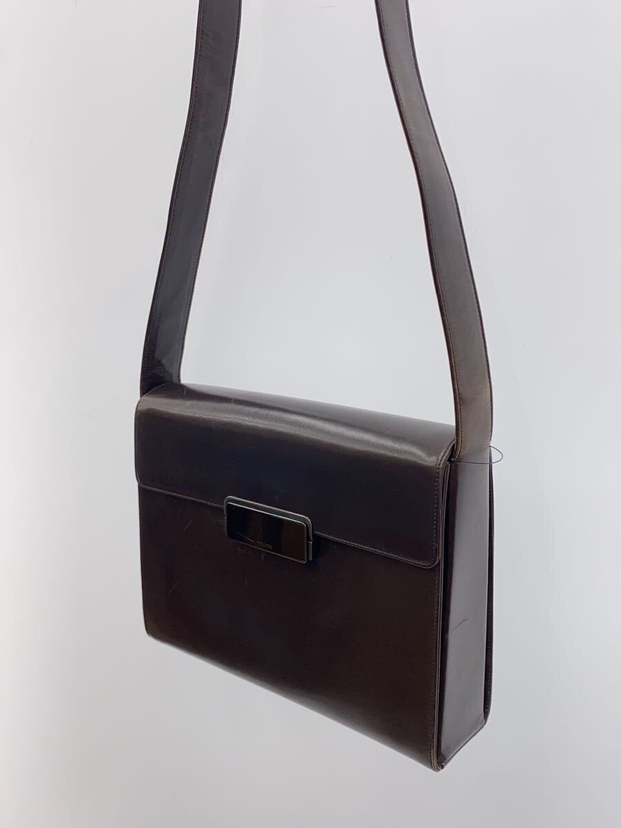PRADA shoulder bag leather Brown solid Used | eBay PRADA shoulder bag leather Brown solid Used | eBay