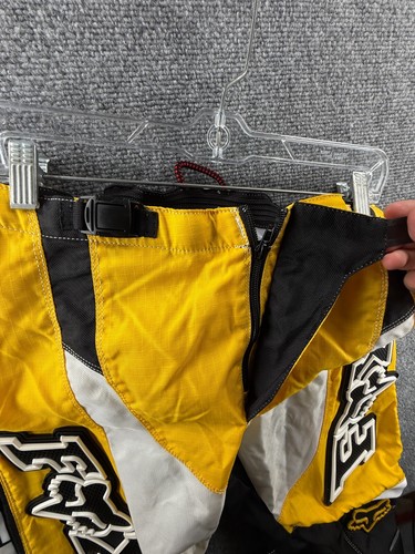 Fox Racing Pants 180 Motocross Riding Dirt Bike Padded Pants Yellow Size 34 - Picture 10 of 18