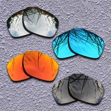 Black Silver Blue Red Replacement Lenses For-Oakley Sliver XL OO9341 Polarized