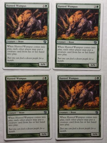 MTG 4x Hunted Wumpus x4 LP Eighth 8th Edition Magic the Gathering Playset - Picture 1 of 2