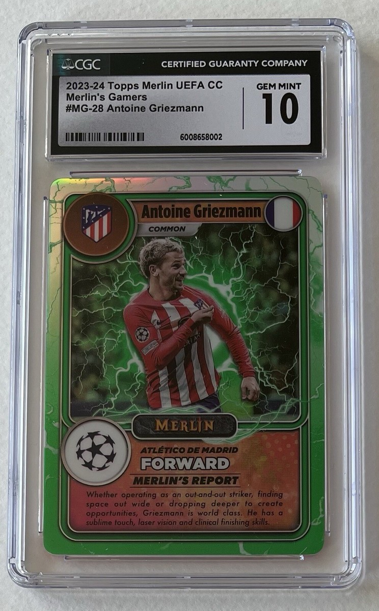 Antoine Griezmann MG-28, Topps Merlin 2023-24, CGC 10 Antoine Griezmann MG-28, Topps Merlin 2023-24, CGC 10