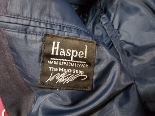 Vtg Union Made USA Haspel Suit Sz 38R Navy Blue, Pants 36x30 +Christian Dior Tie - Picture 20 of 24