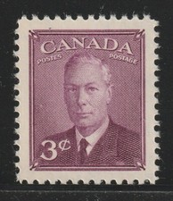 Canada #286, King George VI with Postes-Postage, MNH Stamp 1949