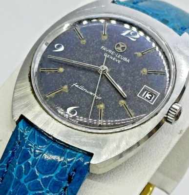 RARE VINTAGE FAVRE-LEUBA GENEVE FELLOWSHIP TWIN MATIC DUOMATIC DAY